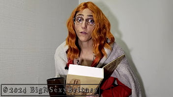 Big n sexy britney heads to the library - hot librarian blowjob and facial - promo video 1 minute sfw teaser