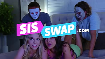 Sexy teen sam rides neighbors big cock