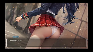Bluring the walls romance hentai game ep 5 couple french kissing after confessing naughty fantasies