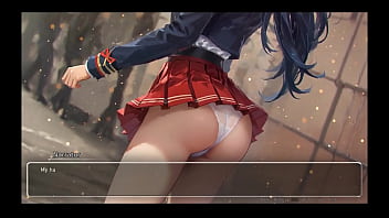 Bluring the walls romance hentai game ep 5 couple french kissing after confessing naughty fantasies
