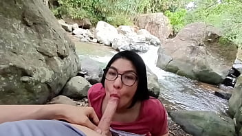 A day in the mountains with my very hot best friend he fucks me and makes me suck the dick of the crazy guy alexachris20