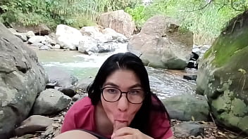 A day in the mountains with my very hot best friend he fucks me and makes me suck the dick of the crazy guy alexachris20