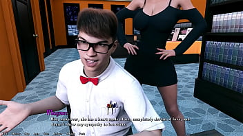 Being a dik #35 - hot married busty long haired brunette teacher puts her tongue full of saliva down my throat inside the library