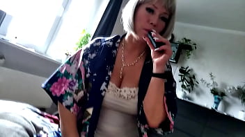 Jolly milf sadly but intently sucks her husband's cock after a long separation due to her own stupidity