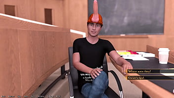 Being a dik #33 - hot busty psychology teacher gives me a hot footjob in class and switches to handjob when one of her feminist students comes to ask a question while i cum under the table
