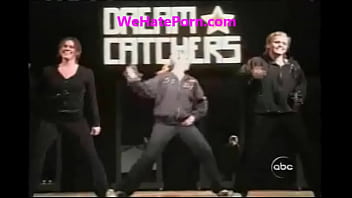 Embarrassed dancer has a wardrobe malfunction and ends up dancing in her black panties on stage