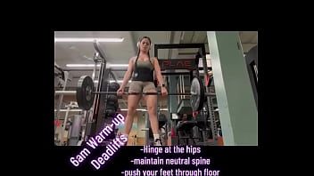 6am-warm-up deadlifts-hinge at the hips-maintain neutral spine -push your feet through floor-pull weight up-keep bar