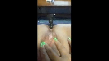 Fucking my pussy and ass with big dildos butt plug double penetration squirting having huge orgasms indoors and outdoors