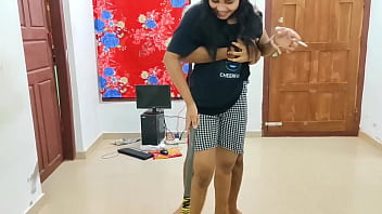 Best threesom sex 2025 - komal and her friend were fucked together while cleaning the house one boy had sex with two girls