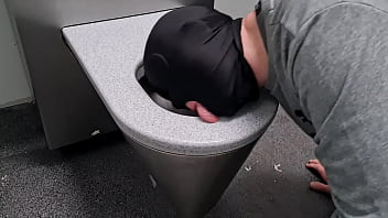 mature man public toilet pissing