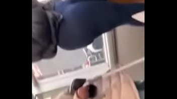 groping an ass in leggings at schoool