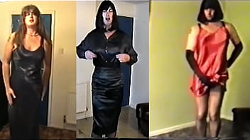 girl mastubating trought satin