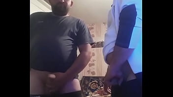 two friends jerk off together on cam boys