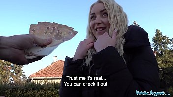 public agent stunning blonde
