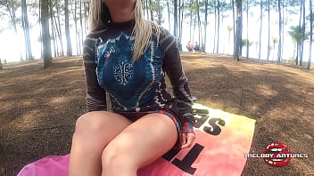 blondes on the beach spread eagle