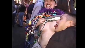 mardis gras nipple suck