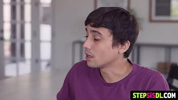 dawn hangs out the washing in a short skirt