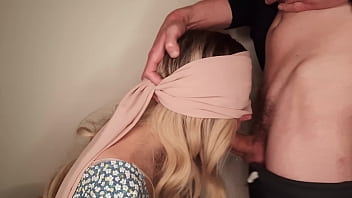 girlfriend shared blindfold surprise porn