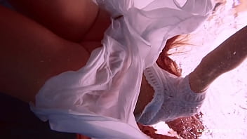 white stepmom in the pool