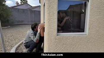 black girl fucked by black and white guy threesome