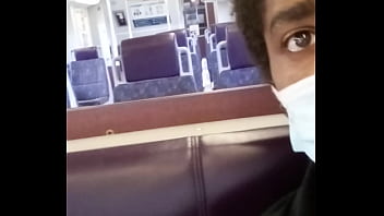 flashing on train