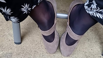 nylon mule heelpussy