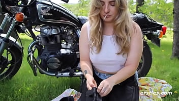 rodney moore with josie biker chic