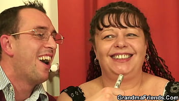 chubby woman rides tongue