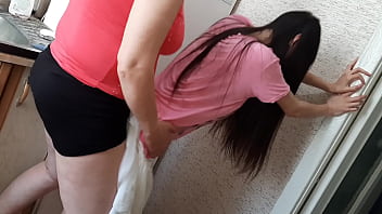 porn kitchen while forceed