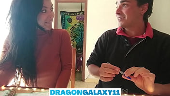 girl friend gives her man happy birthday blow job, swallows