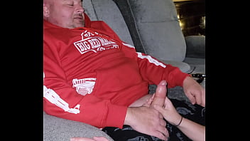 oral creampie in front of husband