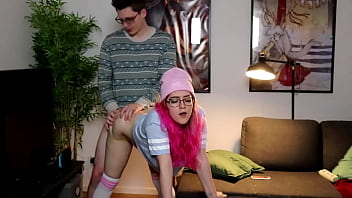 geek fucks nerdy girlfriend