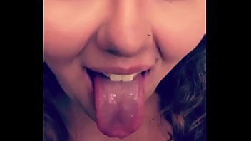 huge tongue tease