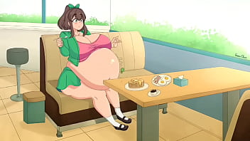 sexy pregnant big belly girl masterbation