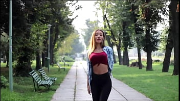 sexy girl dance in leggins in the chat