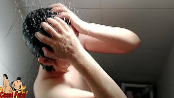 nude hairy wife shower