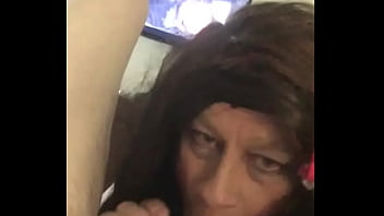 tiny woman sucks old man cock