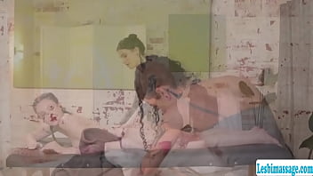 threesome sex in massage parlor