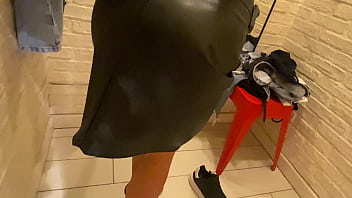 public flashing in changing room until it cums out