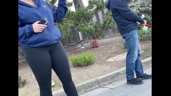yoga pant on big ass of girl porn