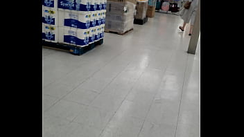 see through dress at supermarket