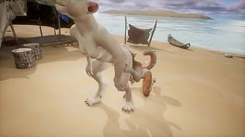 naked man and woman play with each other