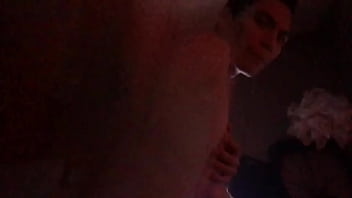 me and a buddy sucking on my wifes tits