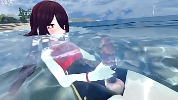 shemale ribbing cock together anime