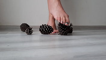ball kicking with bare feet mistress