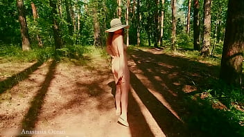 japanese walking naked friends near the river