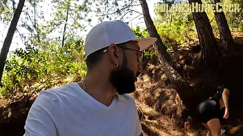 spectacular femdom outdoor scene