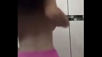bf playing with her boobs