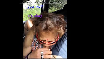 mature seduced blowjob in car