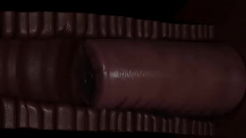  porn  crying painful belly inflation